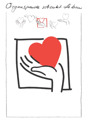 Plakat Organspende