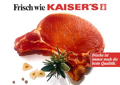 Plakat: Frisch wie Kaiser's
